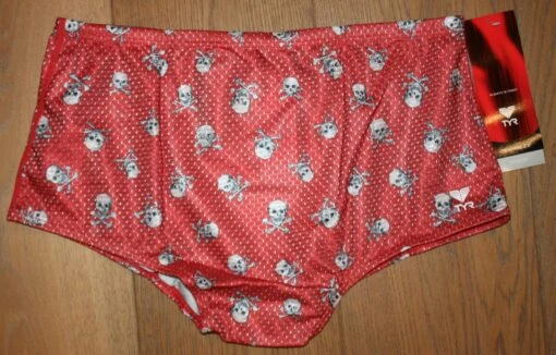 TYR Men's Trainer - Red With Skulls (Size 28) -Outlet Bike Store