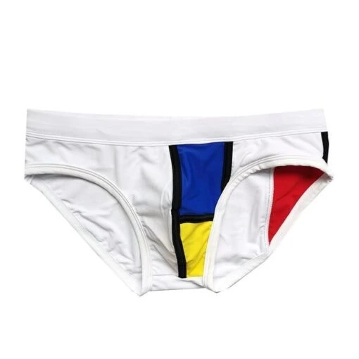 Other Patchwork Men's Low Waist Swim Brief Men Brief With Pad -Outlet Bike Store FZVlXNAzbrywdksX9zerJyPV4