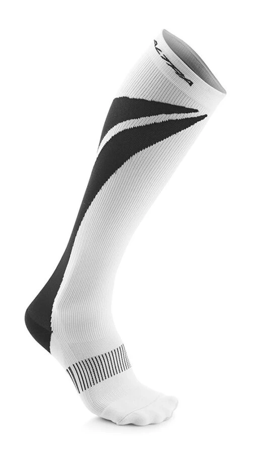 Altra Maximum 1.0 Light Anatomical Compression Socks, White/Black -Outlet Bike Store N45CTXE6Lk2O3M85veKBSKga4