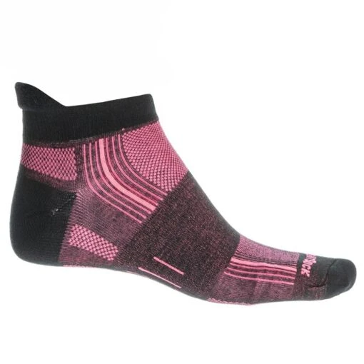 Wrightsock Stride Tab Socks, Black/Pink, Large -Outlet Bike Store SVpC sfRgg0g2 RgmpXmBlwsM