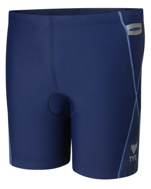 TYR Men's Triathlon Splice 5 Inch Race Short - Blueberry (Small) -Outlet Bike Store YbK6fB0waNoy6nwdO2TI 2ozI