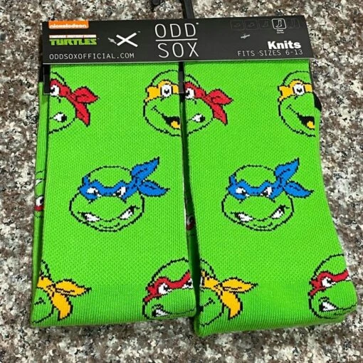 Men's Odd Sox Teenage Mutant Ninja Turtles Crew Socks -Outlet Bike Store bvtQfW3h3u6cTa1KpICwMQY30