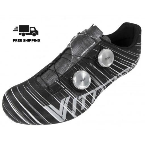 Vittoria Cycling Shoes Vittoria Revolve Road Cycling Shoes - Silk Matte Black (with Silver Boa) -Outlet Bike Store dtEjcxWVgbP7vOE