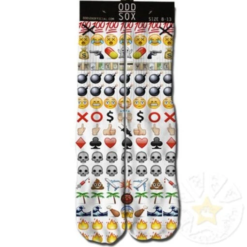 Men's Odd Sox Emojis Crew Socks -Outlet Bike Store