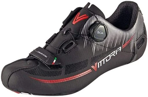 Vittoria Cycling Shoes Vittoria Fusion 2 Road Cycling Shoes, Black/Red - EU 38.5 (US Men's 6.5, Women's 8) -Outlet Bike Store k0NEUc3DyO6egDvlDBGMOOSmU