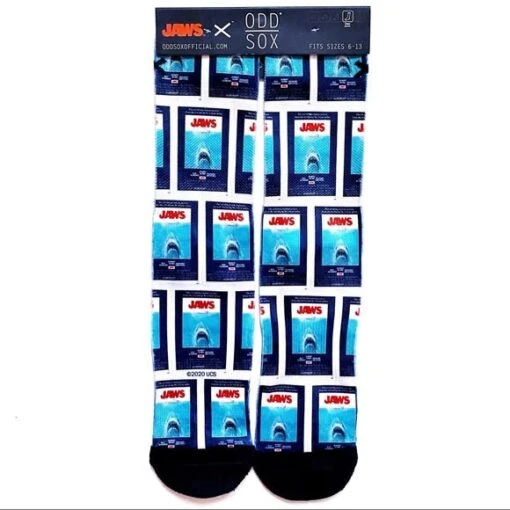 Men's Odd Sox JAWS Crew Socks -Outlet Bike Store mawgOF6UWpPWVtGma ItN0ktM