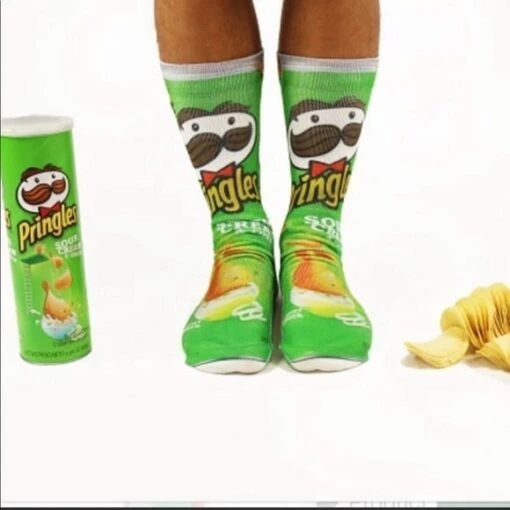 Men's Odd Sox Pringles Sour Cream Crew Socks -Outlet Bike Store