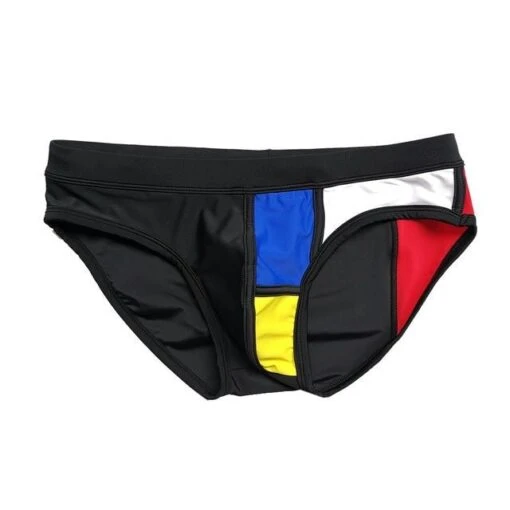 Other Patchwork Men's Low Waist Swim Brief Men Brief With Pad -Outlet Bike Store u1nEYTkZat pljNaI92yJ2RlI