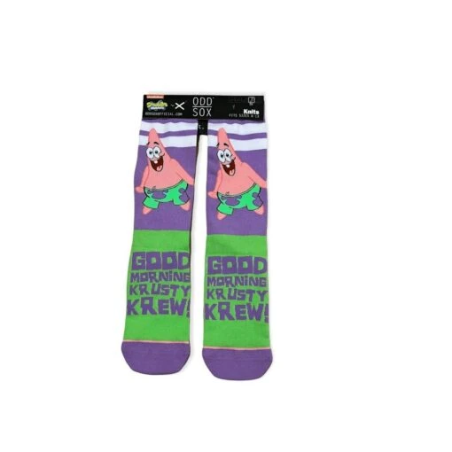 Men's Odd Sox SpongeBob Square Pants "Good Morning Krusty Krew!" Crew Socks -Outlet Bike Store urKgAgko6f9F29Vdzj097q h4