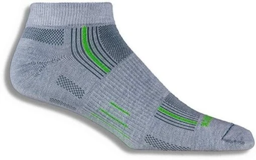 Wrightsock Men's Stride Lo Single Pack, Lite Grey/Green Stripe, Small -Outlet Bike Store z25y9FuXWB6yzIYZU58z9VYDI